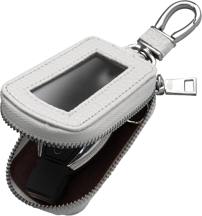 Yuoyar Premium Leather Key Fob Case - Universal Car Key Holder