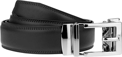 Gelante Ratchet Belt for Men, Mens Belts Leather 1.3'' Adjustable Trim to Fit Dress Belt