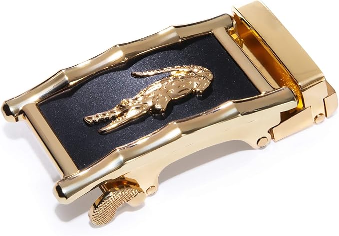 Dubulle Designer Mens Belts, Sliding Automatic Buckle Ratchet Dress Belt TOP Genuine Leather Strap Gifts