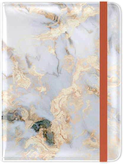 Passport Holder for Travel Essentials, Passport Wallet Cover Case for Travel Must Haves Accessories, Passport Book Holders for Women and Men, White Marble