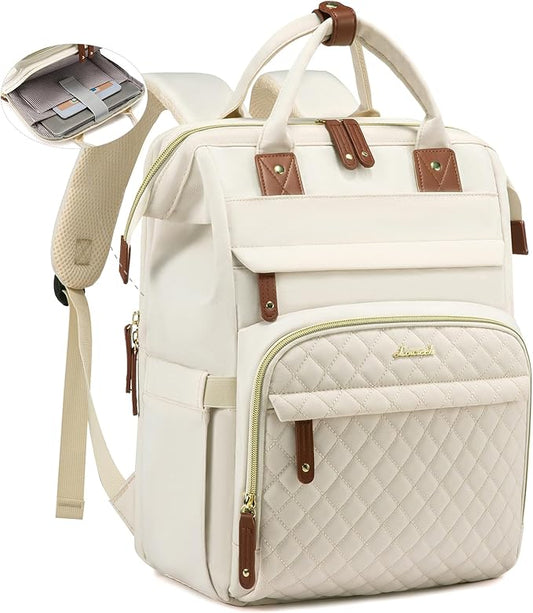 LOVEVOOK Laptop Backpack for Women, 17.3'' Waterproof Nurse Bag Teacher Work Backpack Purse for Women, Travel Computer Backpack for College Office Business Ladies