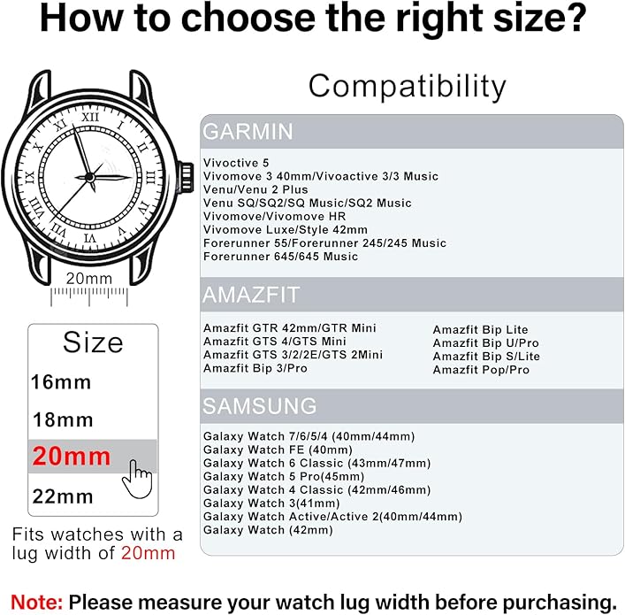 DaQin 3 Pack Nylon Watch Bands Compatible with 16mm 18mm 20mm 22mm Quick Release Watch Band, Adjustable Soft Stretchy Solo Loop Strap Elastic Braided Relacement Wristband for Men Women
