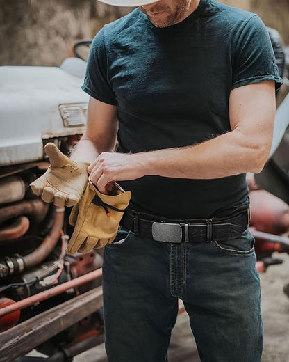 CHAOREN Mens Belt Leather Ratchet Belt - Customizable Fit, Effortless Style (35mm)