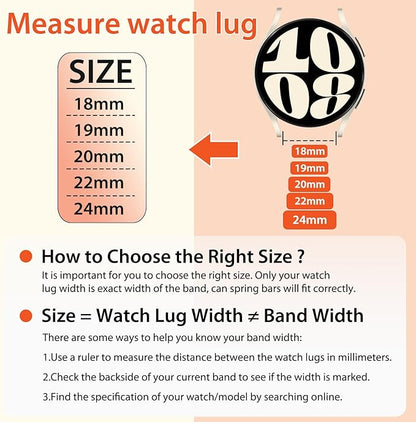 TumpCez Quick Release Watch Band - Choice of Width -18mm 19mm 20mm 22mm 24mm Watch Bands, Solo Loop Adjustable Elastic Nylon Watch Straps Replacement Wristband for Men Women