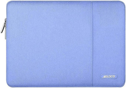 MOSISO Laptop Case 16 inch, 15-15.6 inch Laptop Sleeve Compatible with MacBook Pro 16 M5 M4 M3 M2 M1, HP Acer Dell Lenovo ASUS, Polyester Vertical Computer Sleeve Bag with Pocket, Slate Blue