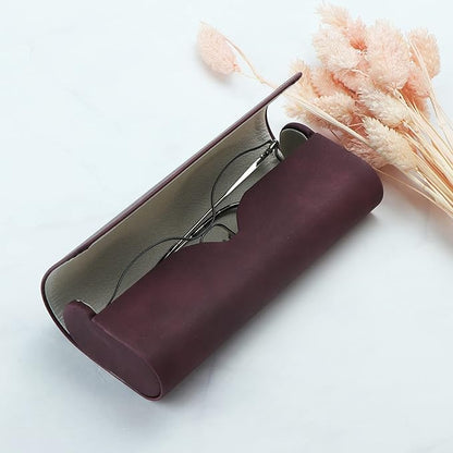 LifeArt Eyeglass Case Hard Shell, Portable Sunglass Case for Women and Men, fashionable PU Leather Eyeglass Case, Lightweight