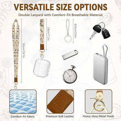 Leather Cute Badge Holder with Zipper Pocket, Raccoon Lanyards and 1 Zip Pocket and 4 Card Slots, Breakaway Lanyards with Metal Clasp for Offices, Staff, Adult, Employees