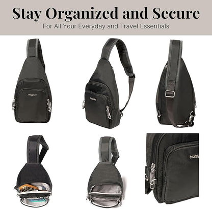 Baggallini womens Securtex Anti-theft Daytripper Sling