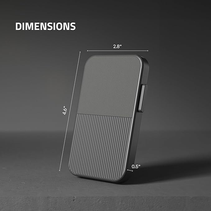 Fidelo Slim Wallet for Men – RFID Blocking Minimalist Credit Card Holder with Sliding Pop-Up Design - Push Button Men's Wallets - Front Pocket Wallet