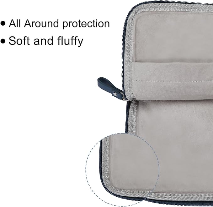 MOSISO Laptop Sleeve Bag 13 inch Compatible with MacBook Neo 13 A18/Air 13.6 inch 2026-2022 M4 M3 M2/Air 13 inch 2022-2018 M1/Pro 13 2026-2016 M2 M1, PU Leather Padded Bag Waterproof Case,Peacock Blue