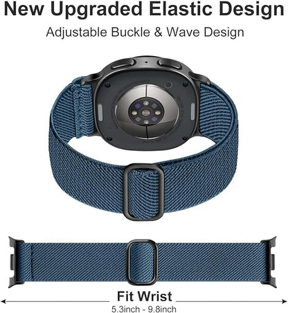Lerobo Elastic Bands Compatible with Samsung Galaxy Watch 8 7 6 5 4 40mm 44mm/Galaxy Watch 8 Classic 6 4 Classic 43mm 47mm 42mm 46mm/5 Pro Band 45mm/Active 2,3 Pack 20mm Adjustable Nylon Sport Band