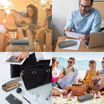 SMARTTOP Hard Shell Eyeglass Case- Glass Case With Cleaning Cloth, Glasses Case hard shell for men women