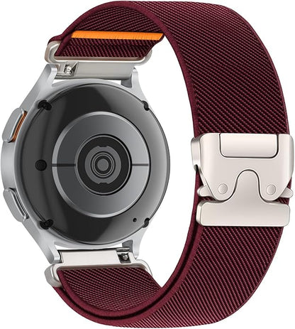 Elastic Nylon Band for Garmin Venu 3 4 2/Forerunner 965 265,22mm Quick Release Stretchy Sport Fabric Parachute Buckle Watch Band for Samsung Galaxy 3 45mm/Watch 46mm/Gear S3 Frontier/Classic Strap