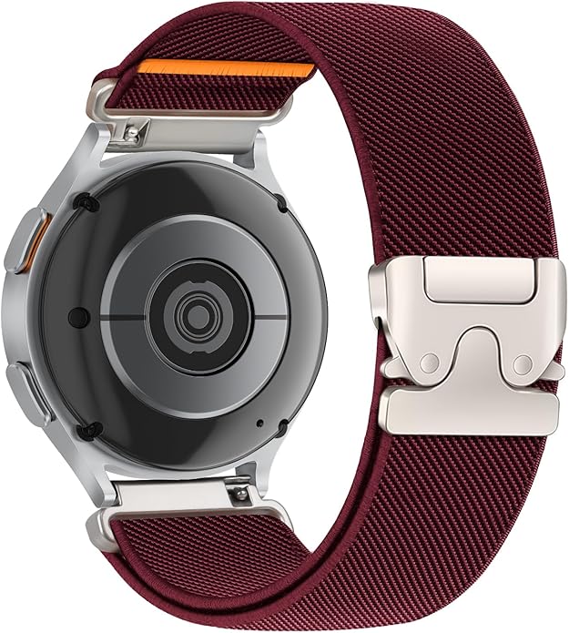 Elastic Nylon Band for Garmin Venu 3 4 2/Forerunner 965 265,22mm Quick Release Stretchy Sport Fabric Parachute Buckle Watch Band for Samsung Galaxy 3 45mm/Watch 46mm/Gear S3 Frontier/Classic Strap