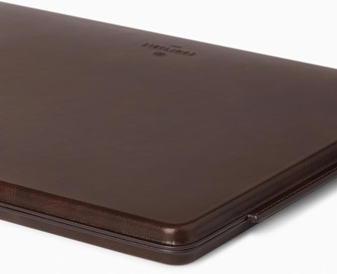 Comfyable 13 Inch Faux Leather Laptop Sleeve Case, Slim Protective Laptop Cover Compatible with MacBook Air M5 2026 & MacBook Pro M2 M1 2022, Coffee