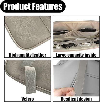 Car Sun Visor Organizer - Sunglasses Holders with Multi-Pocket Net Zippers, SUV Storage Pouch Holder