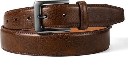 VATAN Men's Genuine Leather Dress Belts, Handmade Classic Every Day Leather Jeans Belt for Men Work Business Casual
