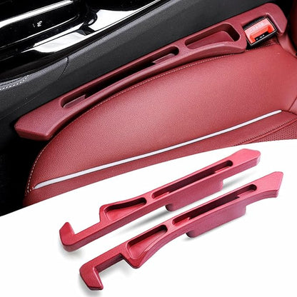 Car Seat Gap Filler for Women, Seat Gap Filler Organizer Plug with Storage Slot, Car Accessories for Women, Cute Car Organizer Decor Accessories for Car Accessories Interior, Car Essentials Gift,Red