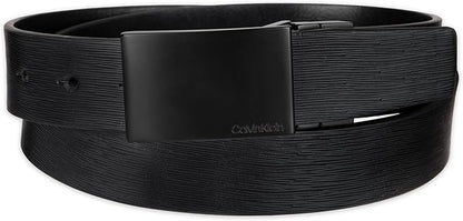 Calvin Klein Men’s Reversible Leather Belt - 2‑in‑1 Versatile Modern Style