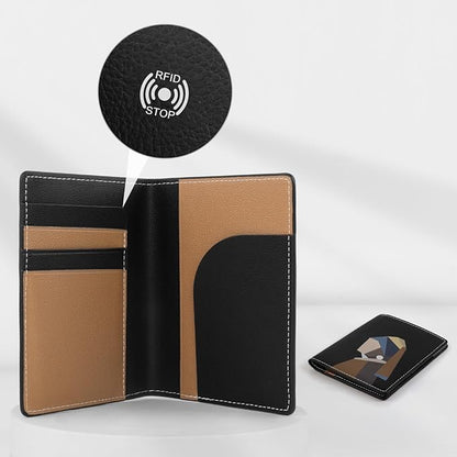 Lychii RFID-blocking Passport Holder Cover, Slim PU Leather Passport Wallet for Travel, 5.7" x 4.1"