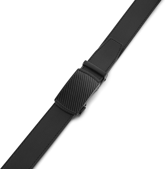 MILORDE Men's Leather Ratchet Belt - 35mm - Customizable Fit