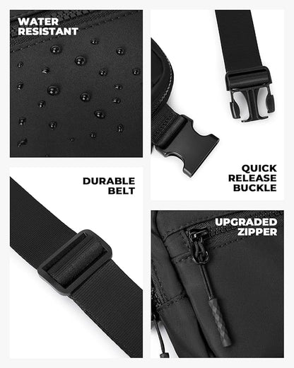 CHOLISS Small Sling Bag for Women and Men, Crossbody Bags Trendy Fanny Packs Chest Bag with Extended Strap