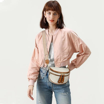KKXIU Crossbody Sling Bag for Women Trendy Fanny Pack Vegan Leather Chest Bag | Trendy