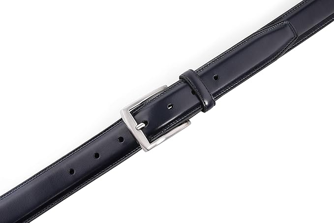 Fabio Valenti Genuine Leather Dress Belts For Men - Mens Belt For Suits, Jeans, Uniform With Single Prong Buckle