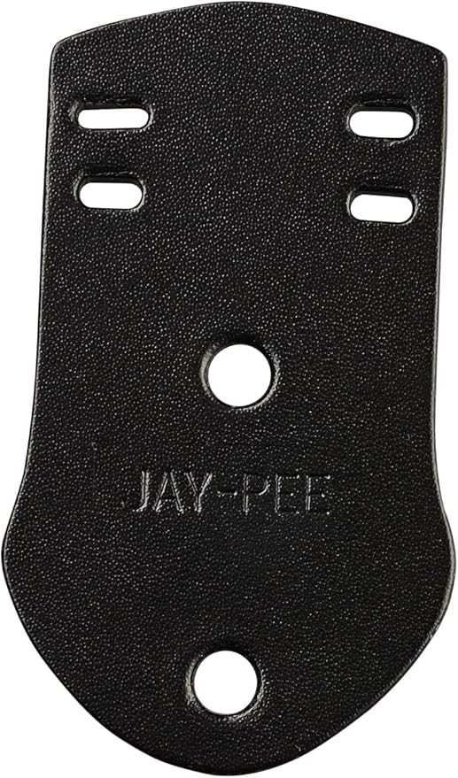Jay-Pee Police Citation Bar and Badge Holder Two Bars Genuine Leather Black
