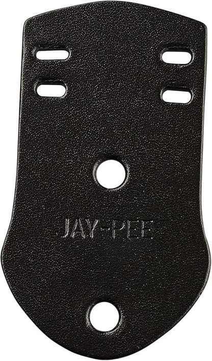 Jay-Pee Police Citation Bar and Badge Holder Two Bars Genuine Leather Black