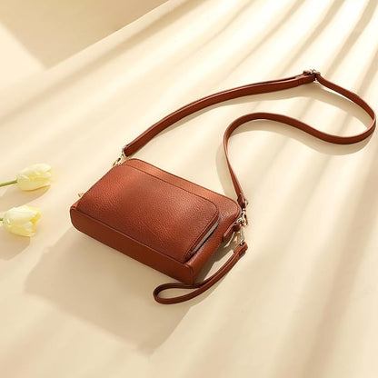 Marvolia Crossbody Bag for Women - PU Leather Shoulder Bag Trendy Small Crossbody Purse Bag for Travel Work Party