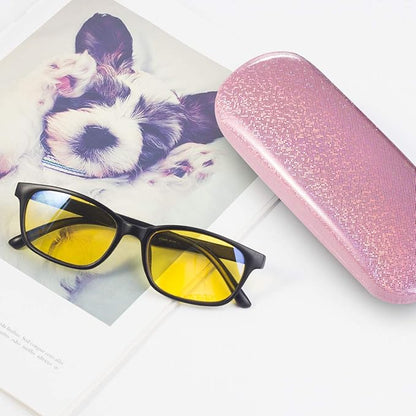 RayLove Unisex Hard Shell Eyeglasses Cases, Protective Case For Glasses