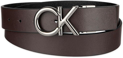 Calvin Klein Men’s Reversible Leather Belt - 2‑in‑1 Versatile Modern Style