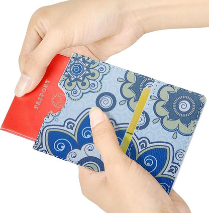 XEYOU Passport Holder Cover - Ultra Slim Premium Vegan Leather Travel Wallet Case Cover