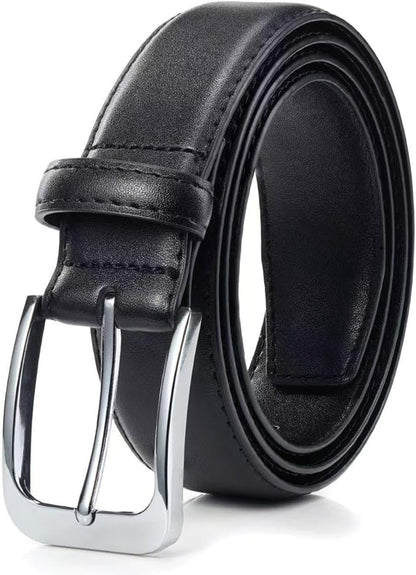 Bighake Men's Genuine Leather Dress Belt, Handmade Leather Jeans Belt for Men Work Business and Casual