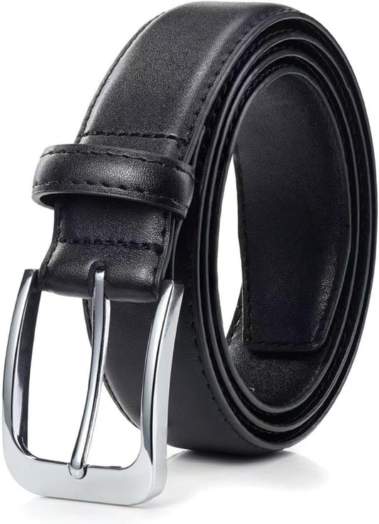 Bighake Men's Genuine Leather Dress Belt, Handmade Leather Jeans Belt for Men Work Business and Casual