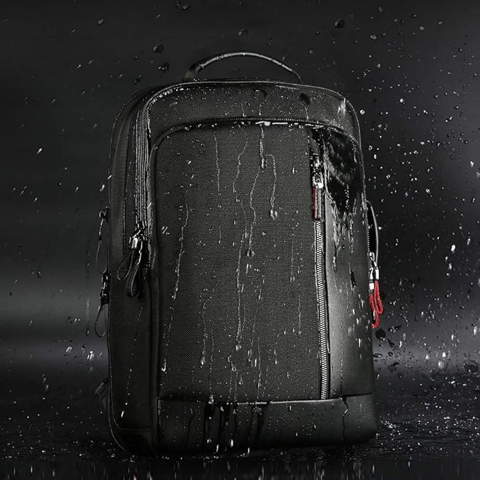 BOPai Intelligent expandable large Smart 15.6 inch Backpack Travel Friendly Water Resistant Anti-Theft Laptop Rucksack with USB Charging Business Laptop Backpack Men Black Multi-Functional