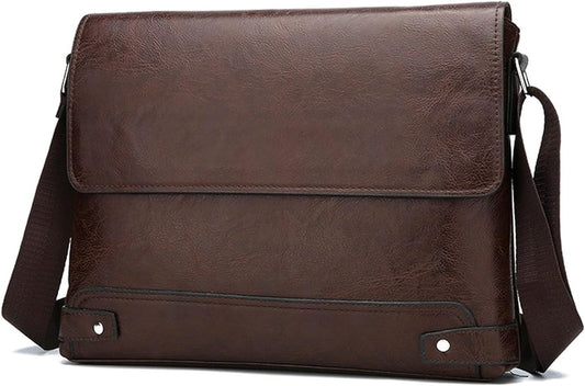 Messenger Bag for Men, 13 inch Purse Crossbody Bag, Waterproof Shoulder Bag for Office Business