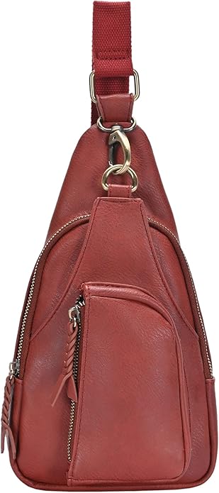 MMS Brands Antik Kraft Tasha Crossbody Sling | Vegan Leather Crossbody Bag for Women with 16-20" Strap | Sling Bags for Women