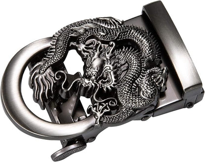 Barry.Wang Mens Belts Leather Ratchet Automatic Buckle Slide Click 1 3/8" Designer Dress Fashion Classic Casual Work Business