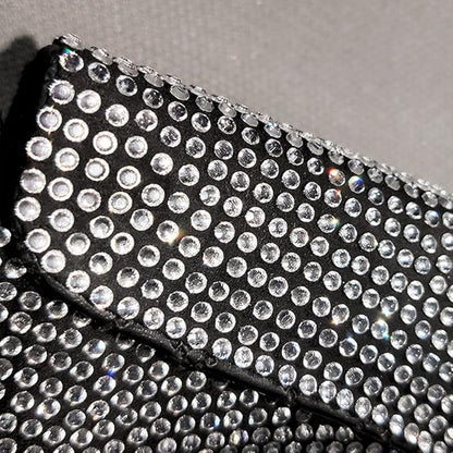Bling Car Sun Visor Tissue Box Holder Pure Hand-Made Sparkling Crystal Auto Napkin Holder PU Leather Backseat Tissue Case for Women (Green)