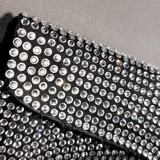 Bling Car Sun Visor Tissue Box Holder Pure Hand-Made Sparkling Crystal Auto Napkin Holder PU Leather Backseat Tissue Case for Women (Silver)