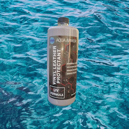 Marine Vinyl UV Protectant & Leather Conditioner – Long-Lasting UV Defense for Boat Seats, Vinyl, Plastic & Rubber – Repels Salt, Moisture & Sun Damage – Restores Shine & Flexibility – Made in USA
