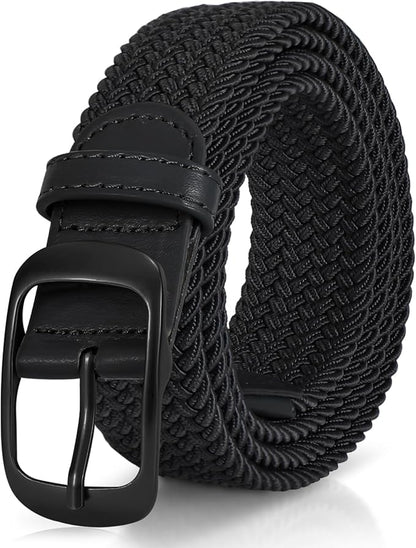 XZQTIVE Braided Belt Stretch Belt for Men and Women Multicolored Woven Golf Belt Elastic Jean Belts