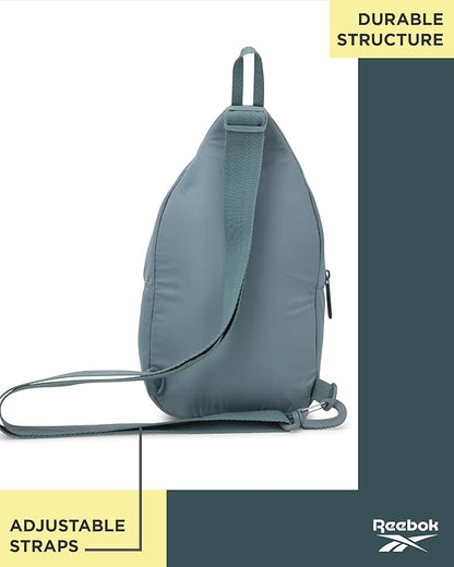 Reebok Unisex Crossbody Sling Bags – Compact Convertible Strap Cross Body Bag Travel Sling Bag - Gym & Travel Essential, Thea II Trellis