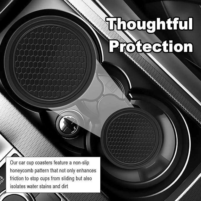 Car Seat Gap Filler Organizer with Cup Coasters,Flexible Car Seat Gap Plug with Storage Slot for Phones/Keys,Universal in Between Cars Seats Catcher Cars Interior Accessories