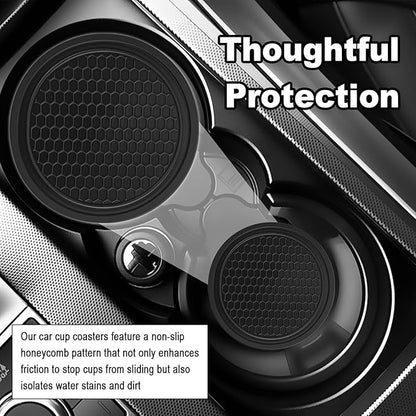 Car Seat Gap Filler Organizer with Cup Coasters,Flexible Car Seat Gap Plug with Storage Slot for Phones/Keys,Universal in Between Cars Seats Catcher Cars Interior Accessories