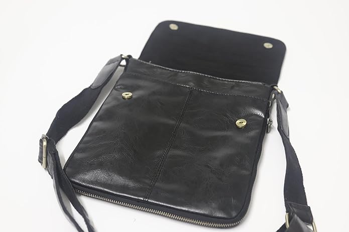 Mens Crossbody Bag, Leather Messenger Shoulder Bag for Women Men Purse Travel Work Business | Leather, Messenger, Purse, Travel, Work, Business