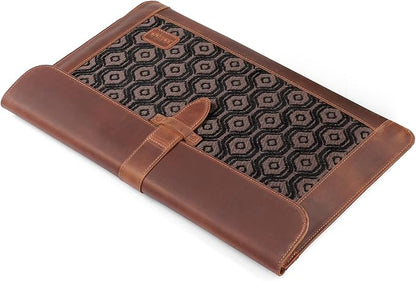 LONDO Leather Sleeve Compatible with MacBook Pro 16 & MacBook Pro 15 Inch (M5, M4, M3, M2, M1, Pro, Max), Premium Top Grain Leather Laptop Bag, Cinnamon 2020 to 2026 Models