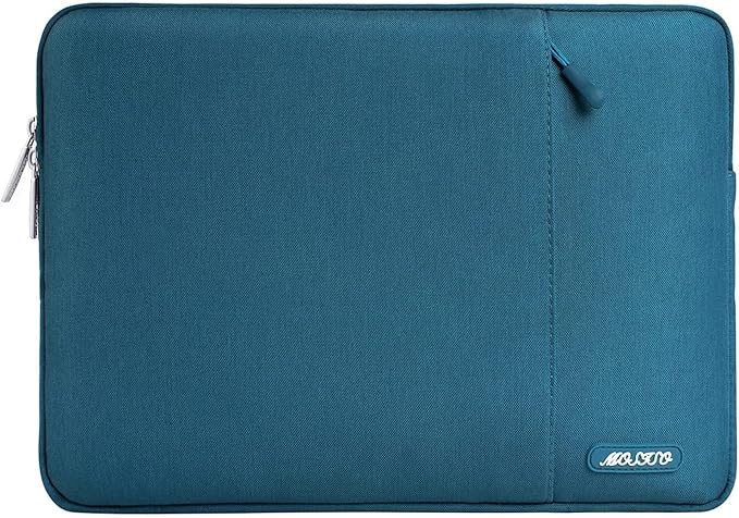 MOSISO Laptop Case 13 inch, Laptop Sleeve Compatible with MacBook Neo/Air/Pro 13 inch with A18/M5/M4/M3/M2/M1 Chip 2026-2016, Polyester Vertical Computer Sleeve Bag with Pocket, Deep Teal